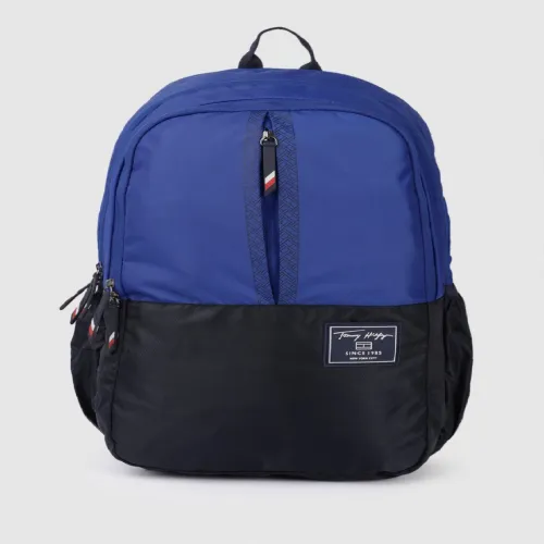 Image of Tommy Hilfiger Unisex Colourblocked Backpack with Rain Cover