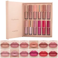 TopFinder 12pc Waterproof Matte Lipstick Set