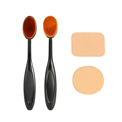 Image of TopFinder Makeup Brush & Sponge Set (4 Pc)