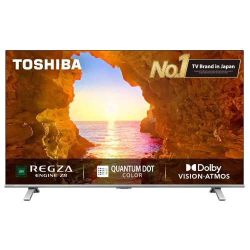 Image of Toshiba 126 cm (50 inches) 4K Ultra HD Smart QLED TV 50C450ME (Silver)