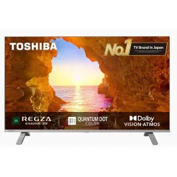 TOSHIBA 43 Inches 43C450ME QLED 4K TV | Silver | Smart