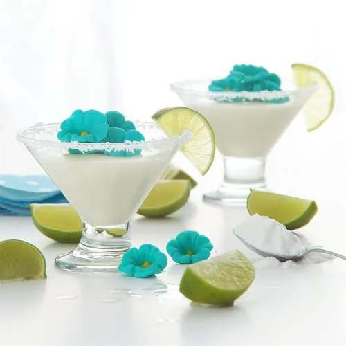 Image of Toxen Flower Ice Cream Dessert Glass Serving Bowls Cup Set of 6Pcs