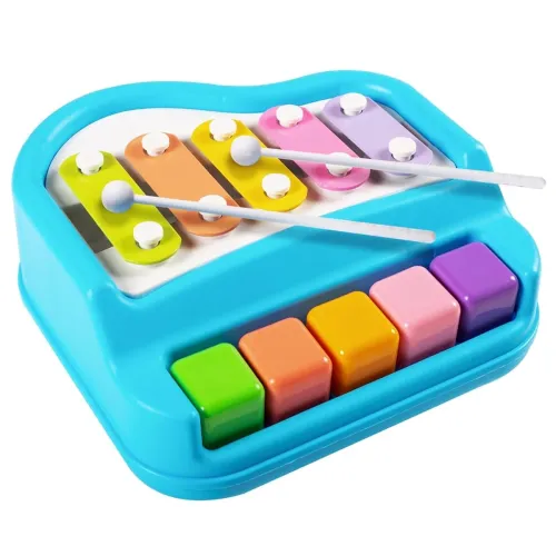 Image of Toy Imagine™ 2 in 1 Multicolor Piano