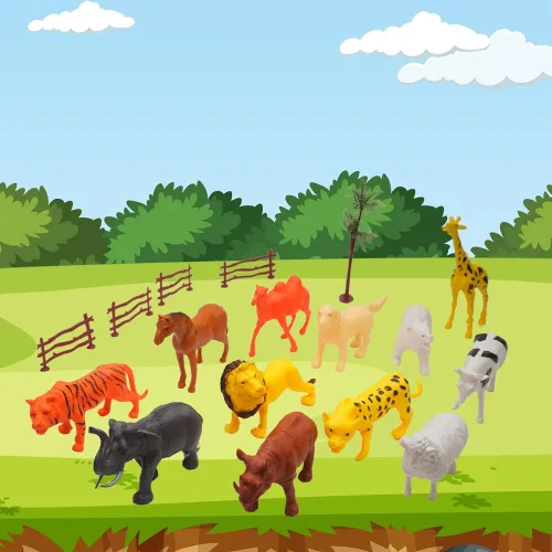 Image of ToyMagic Animal Set 19Pcs