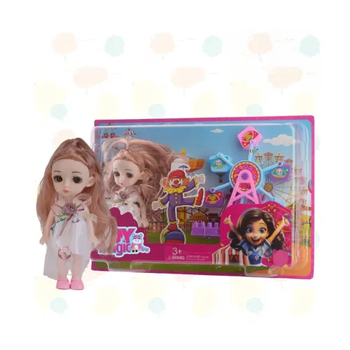 Image of ToyMagic Colourful Candy Doll I 6-inch Doll & Accessories for Kids Age 3+ | Ideal Gift Set I Realistic Hair with Pretty
