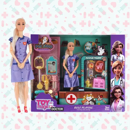 Image of ToyMagic Doctor Playset with Doll 