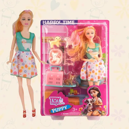 Image of ToyMagic Happy Time Doll Green