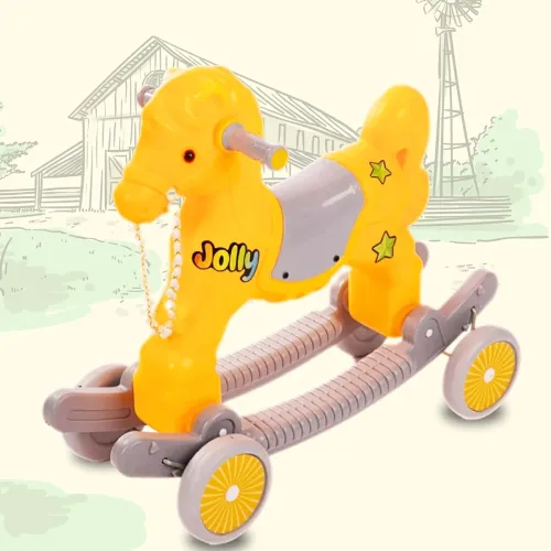 Image of ToyMagic Rockin' Roll 2-in-1 Riding Horse Rocker