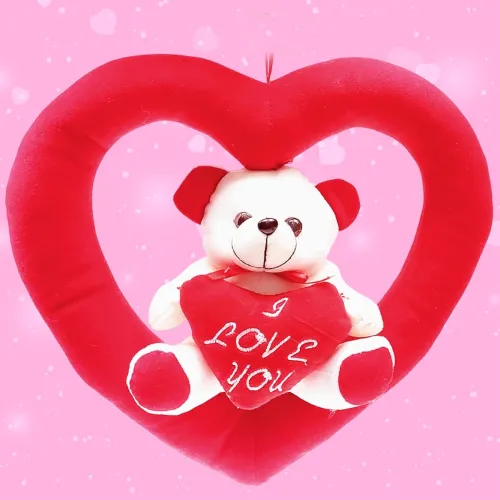 Image of ToyMagic Teady with Heart Ring| 25cm