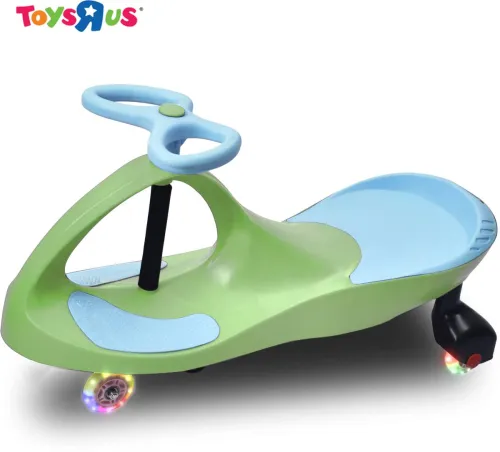 Image of Toys R Us Avigo Twister Ride-On Car (Green, LED Wheels)