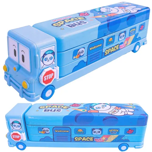 Image of Toyshine Cartoon Printed School Bus