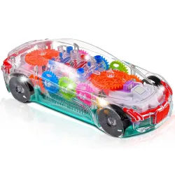 Toyshine Concept Musical and 3D Lights Kids Transparent Car