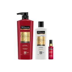 TRESemme Keratin Smooth Hair Care Combo (580ml Shampoo + 190ml Conditioner + 50ml Serum)