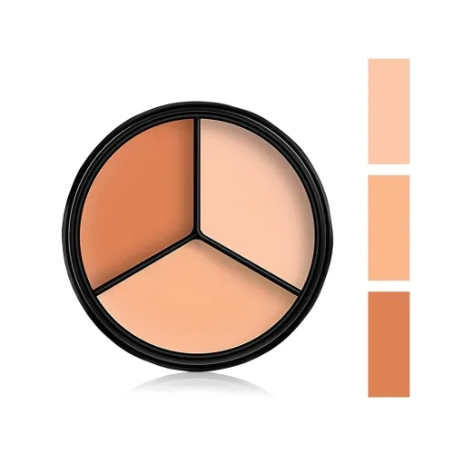 Image of Tri Color Concealer Palette Moisturizing & Waterproof Conceal Cream