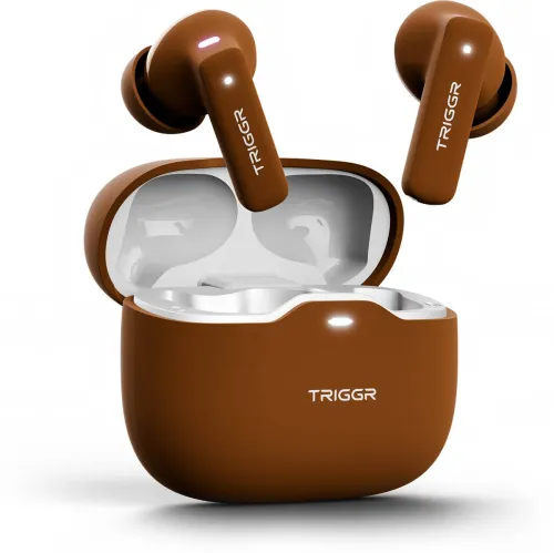Image of TRIGGR Apex S2 TWS – 60H Battery, Quad Mic ENC (Mocha Mousse)