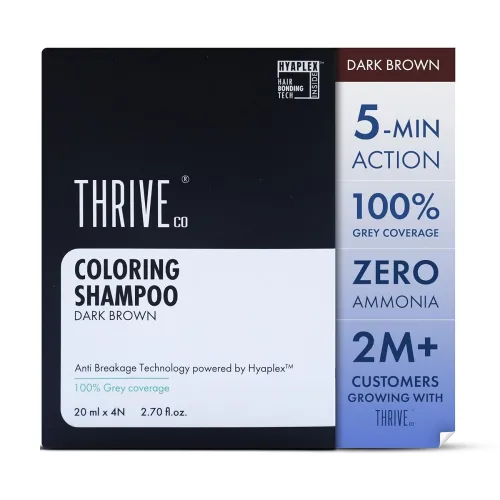 Image of triveCo Coloring Shampoo, Dark Brown