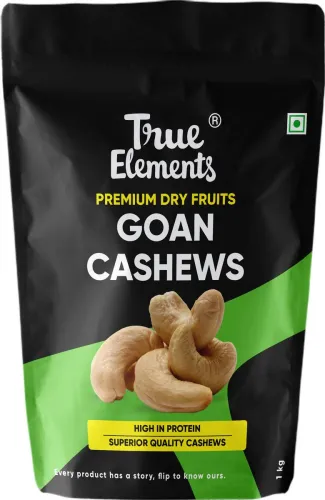 Image of True Elements Goan Cashews, Premium Dryfruits Kaju Cashews