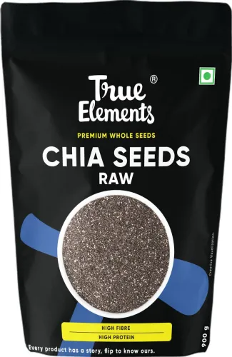 Image of True Elements Raw Chia Seeds for weight loss with Omega 3, Zinc & Fiber, Calcium Rich Chia Seeds (900 g)