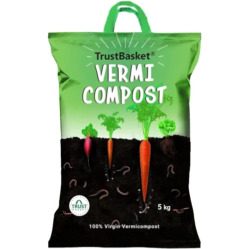 Image of TrustBasket Vermicompost 5kg Organic Fertilizer for Plants