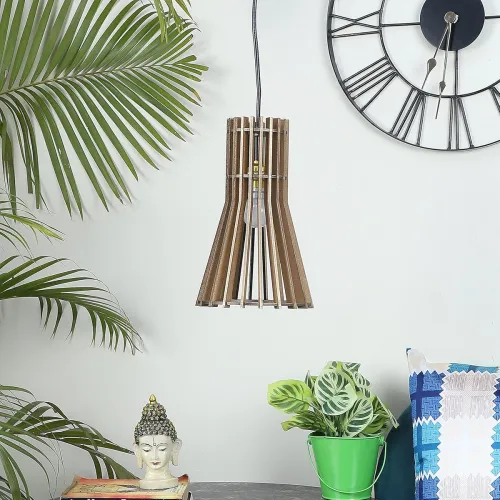 Image of Tu Casa Premium European Wooden Pendant Ceiling Lamp 