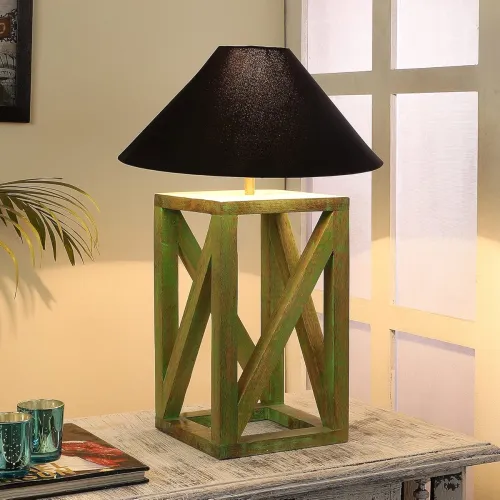 Image of Tu Casa Wooden Table Lamp – 51cm