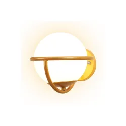 TuCasa Golden Metal Decorative Wall Lamp
