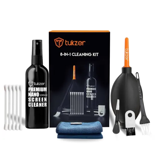 Image of Tukzer Professional 8in1 Cleaning Kit for Laptop Tablet Smartphone Camera Airpod