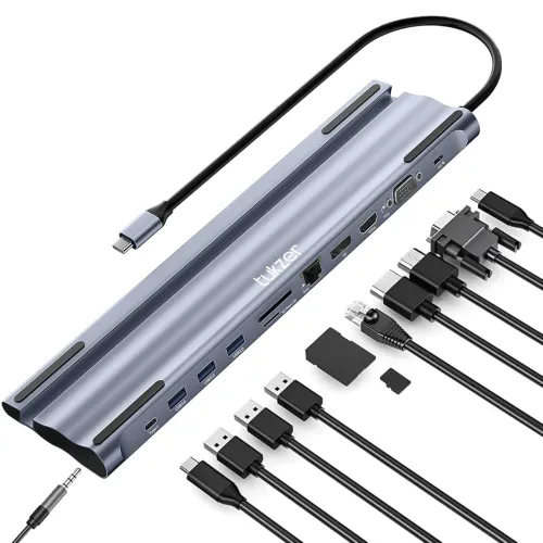 Image of Tukzer USB C to 12 in 1 HUB