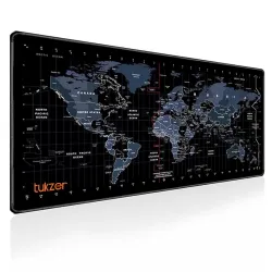 Tukzer World Map Extended Gaming Mouse Pad