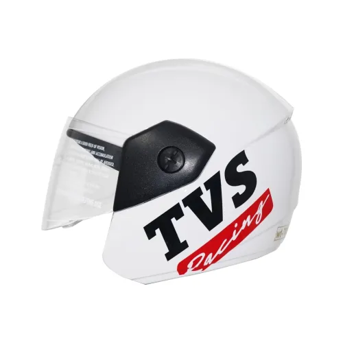 Image of TVS Racing Kids Graphics Half face Helmet White XS