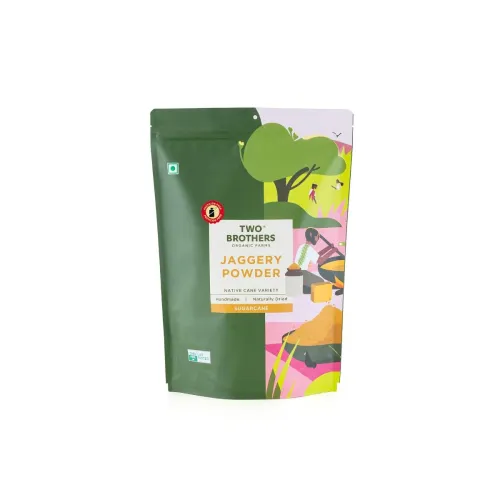 Image of Two Brothers Organic Farms Sugarcane Jaggery Powder(500g) 