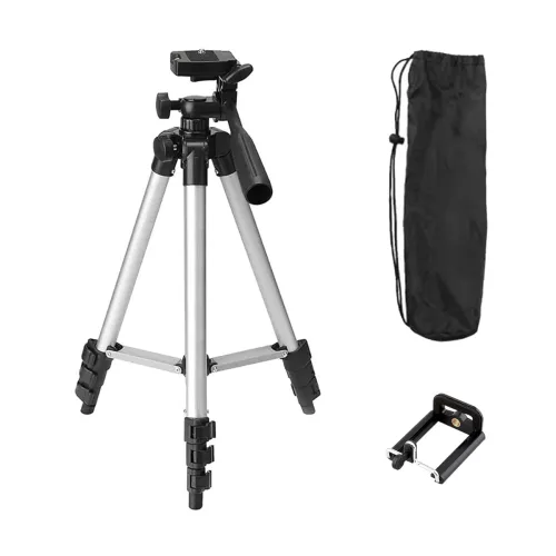 Image of Tygot Adjustable Aluminium Alloy Tripod Stand Holder for Mobile 