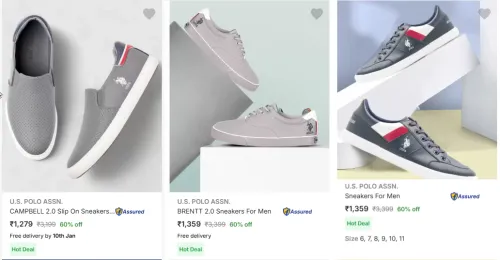 Image of U.S. POLO ASSN. CAMPBELL 2.0 Slip On Sneakers For Men up to 60% Discount
