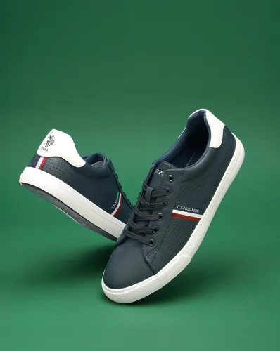 Image of U.S. POLO ASSN. Men Perforated Lace-Up Sneakers