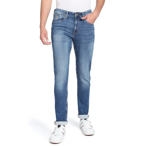 Image of U.S. Polo Assn. Men's Super Soft Slim Tapered Jeans