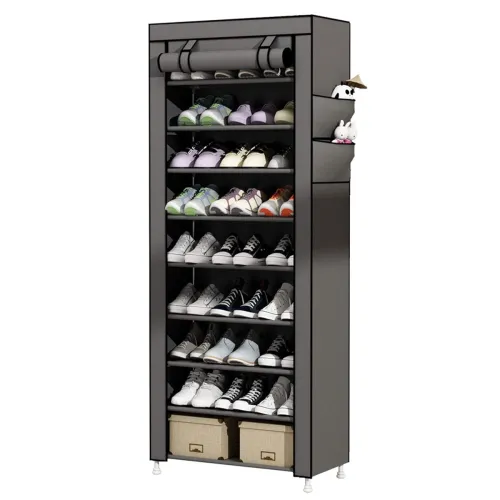 Image of UDEAR Steel, Polypropylene 9 Tier Shoe Rack
