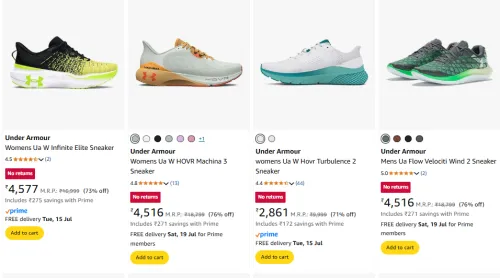 Image of Under Armour Men Fashion Sheos upto 80% Discount