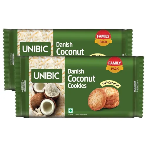 Image of Unibic Danish Coconut Cookies, 300Gm*2