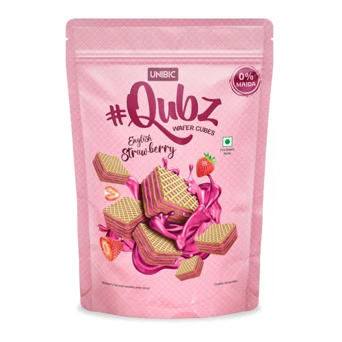 Image of UNIBIC QUBZ ENGLISH STRAWBERRY 120g