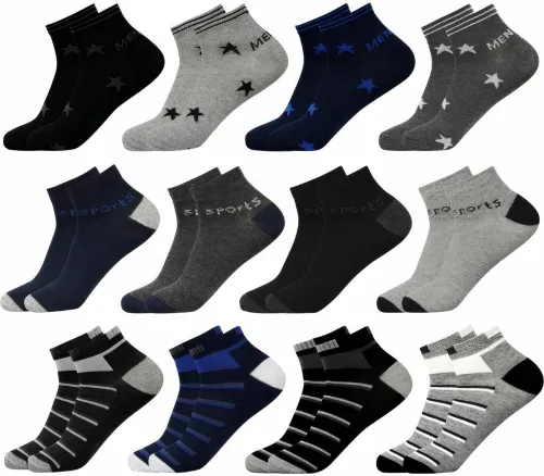 Image of Uvlog Unisex Printed Ankle Length (Pack of 12)