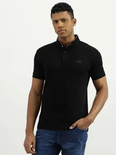 Image of United Colors of Benetton Men's Mandarin Collar T-Shirt