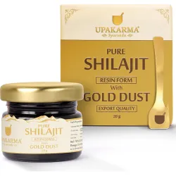 UPAKARMA Pure Shilajit Resin with Gold Dust 20g
