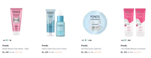 Image of Upto 50% Off on Ponds Beauty Product