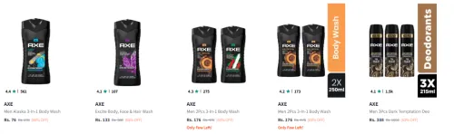 Image of Upto 70% Off On Axe Body Wash & Shower Gel