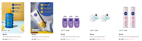 Image of Upto 70% Off On Nivea Beauty Products