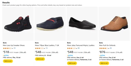 Image of Upto 70% Off On Bata Men's Footwear 
