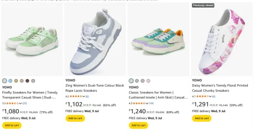 Image of Upto 73% Off On YOHO Women's Footwear