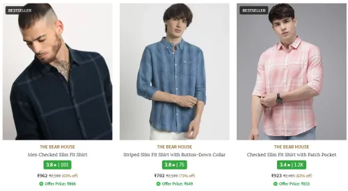 Image of upto 73% off on THE BEAR HOUSE Men's clothing
