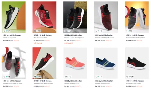 Image of up to 85% off on HRX men's shoes 