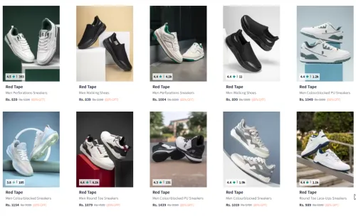 Image of upto 85% off Red tape men's Footwear 